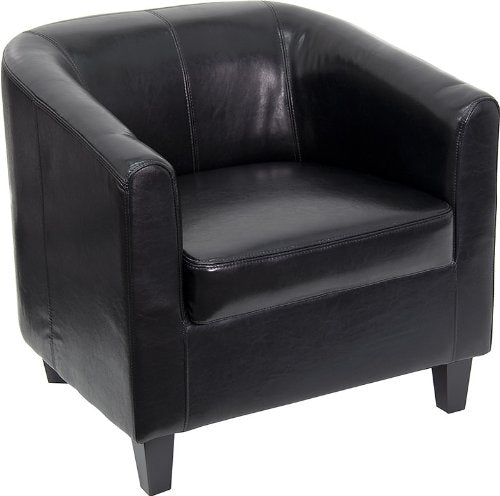 Flash Furniture Black Leather Office Guest Chair / Reception Chair